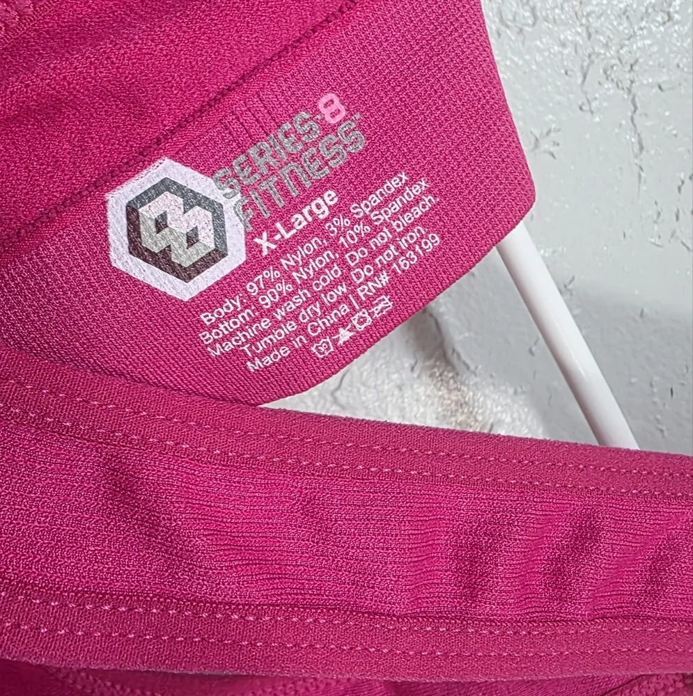 Senita Athletics Pink Sports Bra with Stretchy Fabric and Wide Straps
